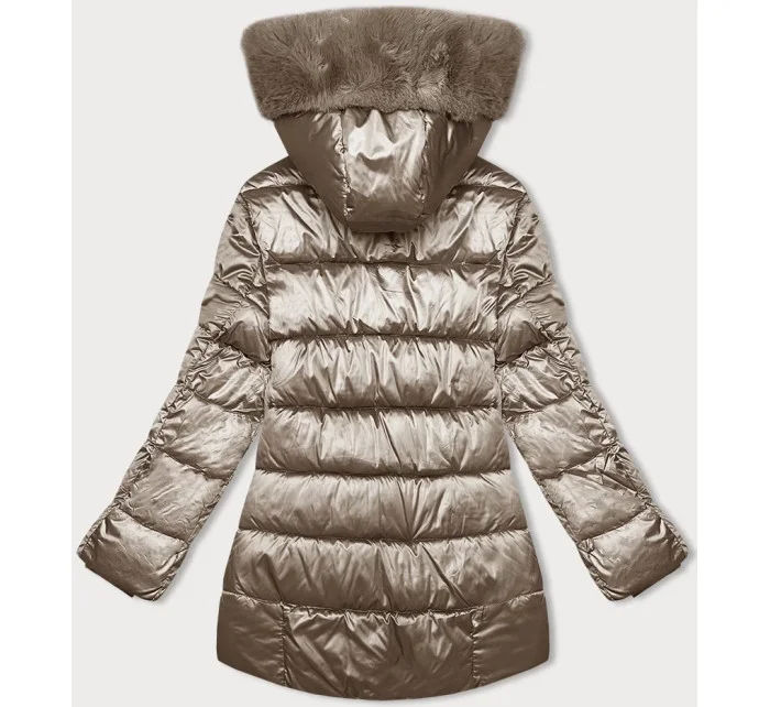Béžová dámska bublinková bunda S'west (B8192-12) Béžová dámska bublinková bunda S'west (B8192-12)