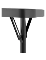 Stôl na stolovanie KOMPAKTNÝ STÔL 86,5x86,5x71 cm a 4 sedadlá ČIERNA