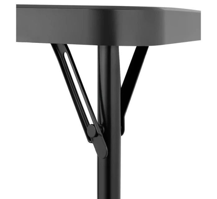 Stôl na stolovanie KOMPAKTNÝ STÔL 86,5x86,5x71 cm a 4 sedadlá ČIERNA