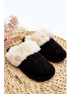 Dziecięce Kapcie Z Futerkiem Czarne Befana