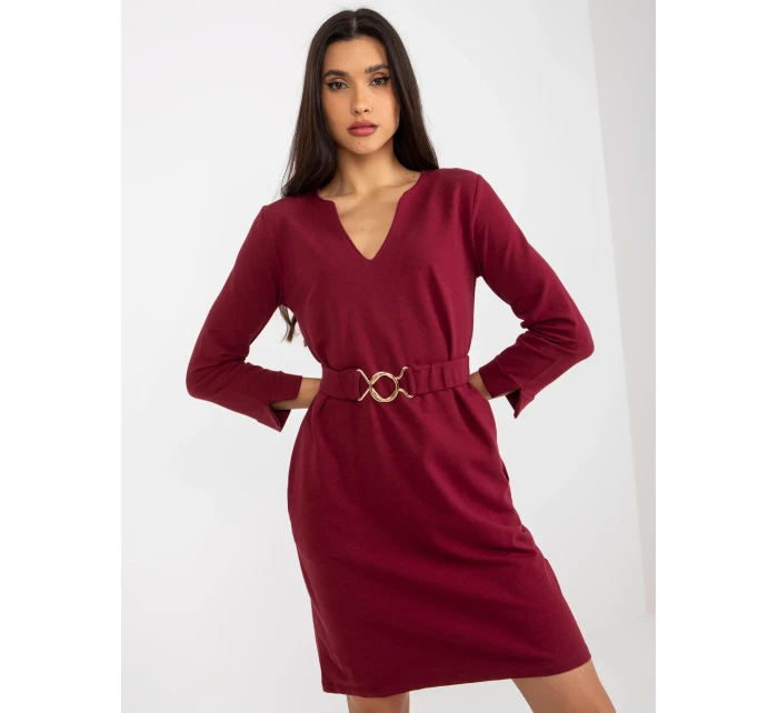 Dámské šaty TW SK BL bordó model 18044126 - FPrice Dámské šaty TW SK BL bordó model 18044126 - FPrice