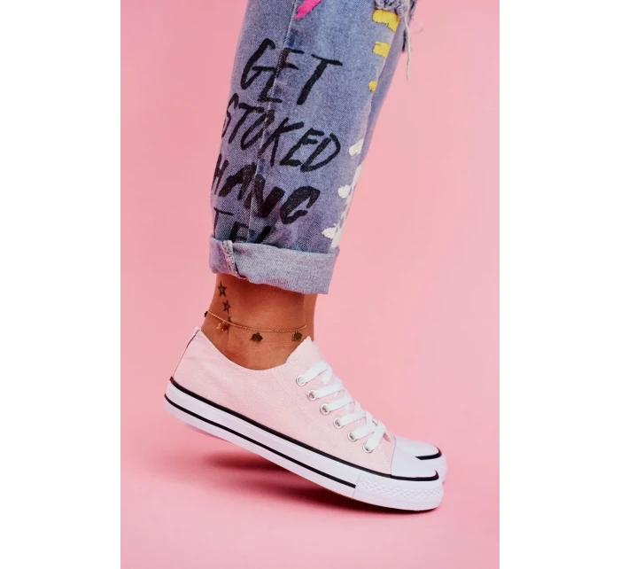 Dámské Klasické Tenisky Růžové Omerta