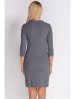 Dámske šaty SU-1133 šedé - Avaro Dámske šaty SU-1133 šedé - Avaro