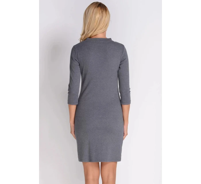 Dámske šaty SU-1133 šedé - Avaro Dámske šaty SU-1133 šedé - Avaro