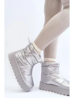 Dámské sněhule na masivní platformě model 21819220 Stříbrná - SEASTAR Dámské sněhule na masivní platformě model 21819220 Stříbrná - SEASTAR