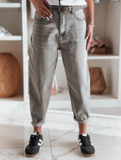 Dámske džínsové nohavice typu boyfriend OLDRELAX sivé FashionStreet UY2495
