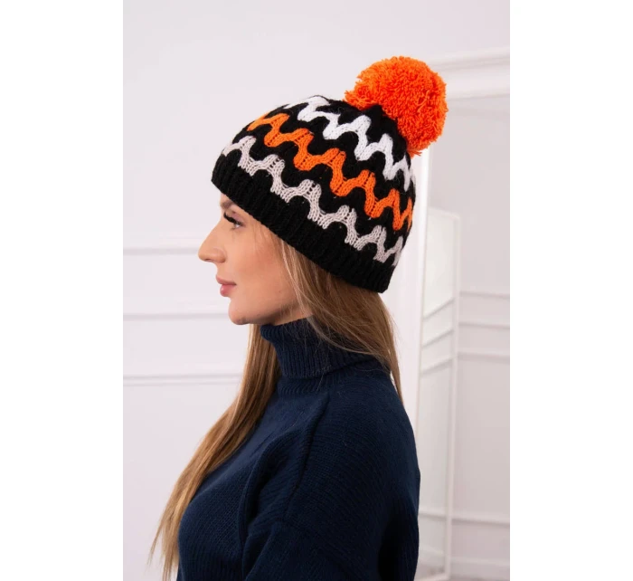 Dámská čepice Laila orange model 18751315 - K-Fashion Dámská čepice Laila orange model 18751315 - K-Fashion