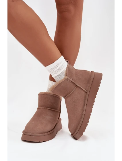 Śniegowce Z Naturalnego Zamszu Ocieplane Futerkiem Vinceza 97961 Beżowe Śniegowce Z Naturalnego Zamszu Ocieplane Futerkiem Vinceza 97961 Beżowe