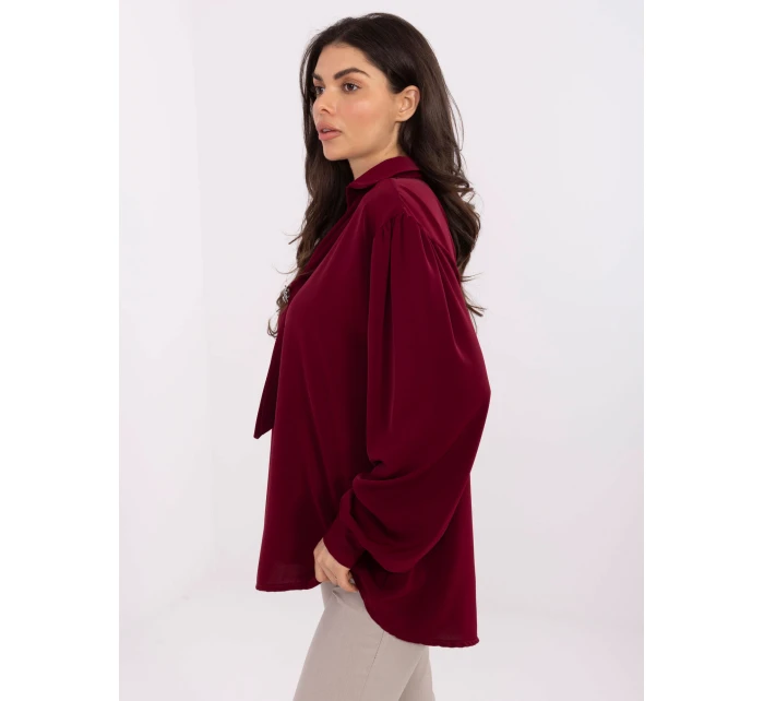 Bluzka IT BZ model 21766375 bordowy - FPrice Bluzka IT BZ model 21766375 bordowy - FPrice