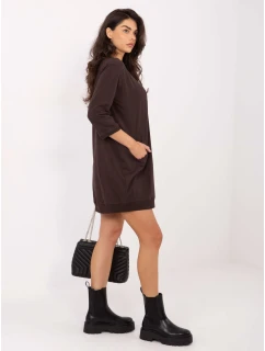 Sukienka RV SK model 21793767 ciemny brązowy - FPrice