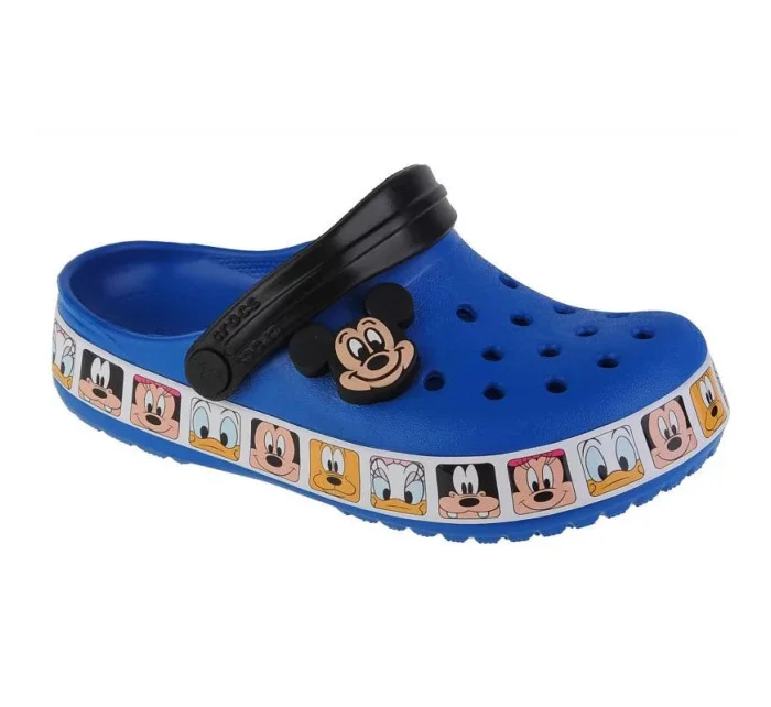 Detské žabky FL Mickey Mouse 207718-4JL modrá vzor - Crocs