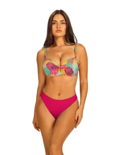 Dámské dvoudílné plavky 4  růžové se vzorem  model 19769184 - Self