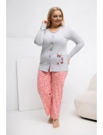 Pohodlné pyžamo pre plnoštíhly model 223305 Forever Pink