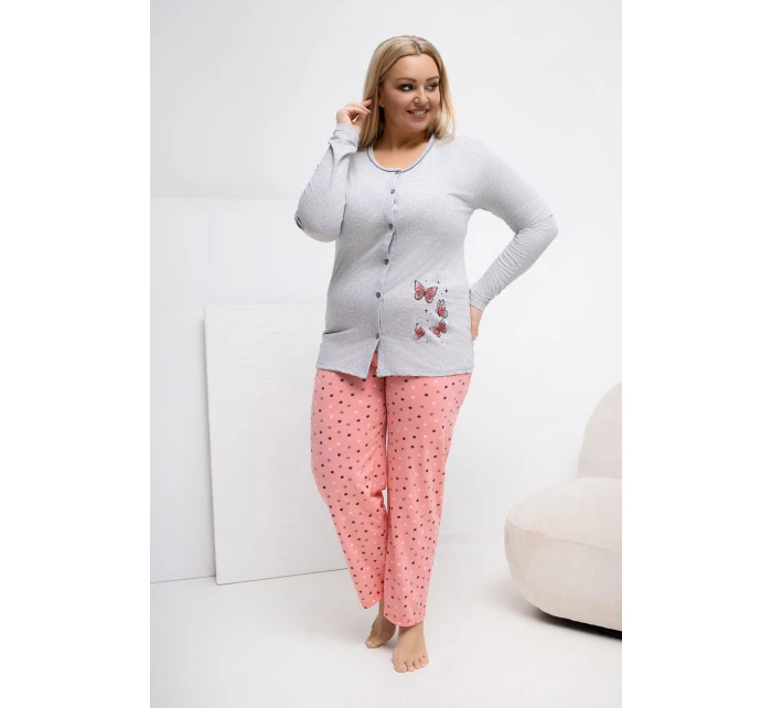 Pohodlné pyžamo pre plnoštíhly model 223305 Forever Pink