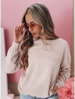 Dámská oversize mikina v pudrově růžové barvě Dstreet model 21985690 - FashionStreet Dámská oversize mikina v pudrově růžové barvě Dstreet model 21985690 - FashionStreet