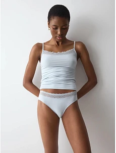 Dámske nohavičky Feel of Modal Tai Pearl Grey, svetlosivé – TRIUMPH