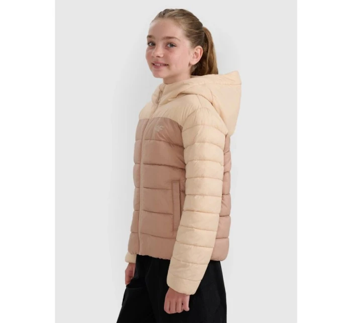 Dievčenská bunda z páperia so syntetickou výplňou 4F 4FJRAW25TDJAF0771-83S Dievčenská bunda z páperia so syntetickou výplňou 4F 4FJRAW25TDJAF0771-83S