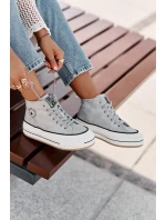 Zateplené Dámské Tenisky Na Platformě Eko Kůže Big Star model 21669567 Modré - Big Star Shoes