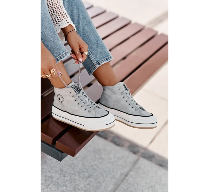 Zateplené Dámské Tenisky Na Platformě Eko Kůže Big Star model 21669567 Modré - Big Star Shoes