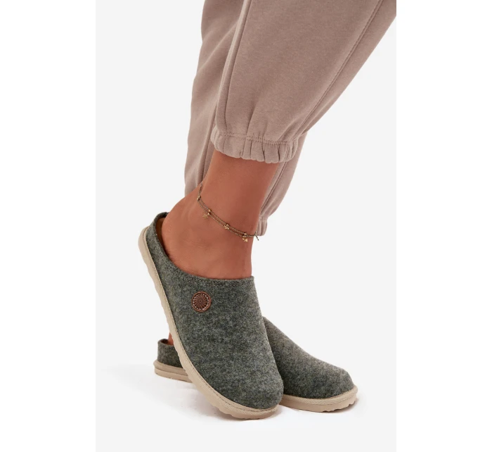 Domácí obuv dámské pantofle model 21714528 zelené - Inblu