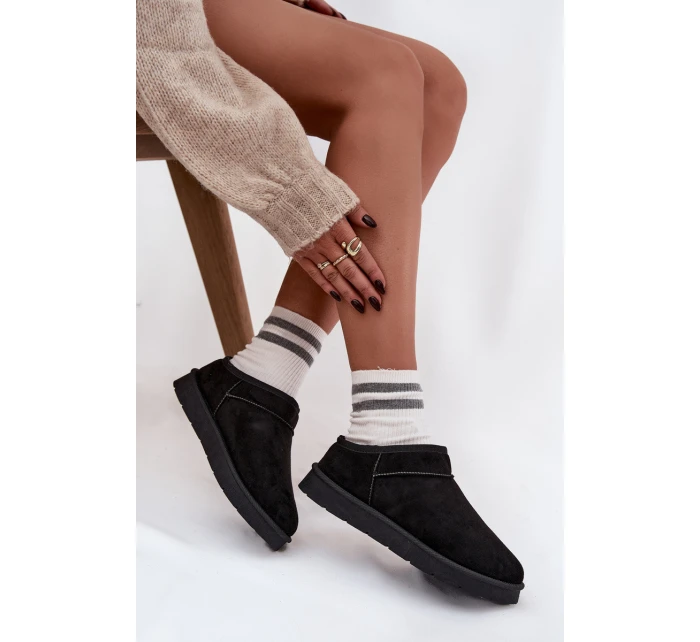 Dámské sněhule s teplým kožíškem černé Serenne Dámské sněhule s teplým kožíškem černé Serenne