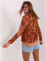 Sweter AT SW 2357.96 jasny brązowy