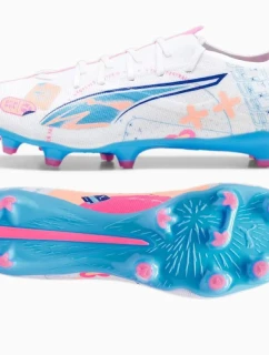 Pánske športové kopačky Ultra 5 Match Vol.Up FG/MG M 108064-01 White Mix - Puma