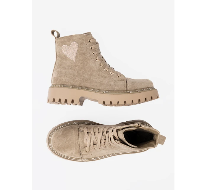 Klasické kotníčkové boty hnědé dámské platforma Klasické kotníčkové boty hnědé dámské platforma