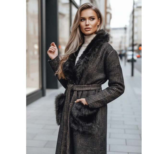 Dámsky hnedý kožuch FashionStreet TY5229z