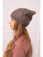 Dámska čiapka Lorena K377 mocca Dámska čiapka Lorena K377 mocca