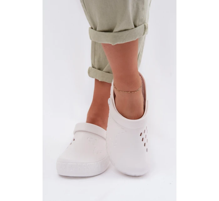 Dámské pantofle z Big Star Bílé model 22016676 - Big Star Shoes Dámské pantofle z Big Star Bílé model 22016676 - Big Star Shoes