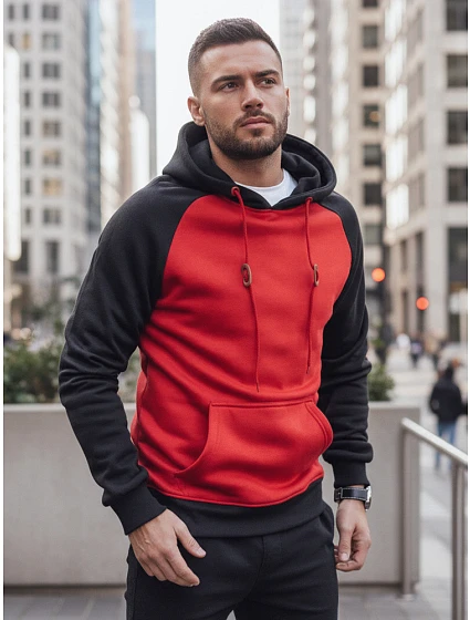 FashionStreet červená pánska mikina BX5491