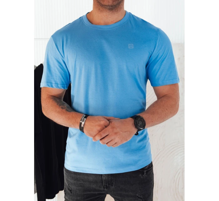 Pánské světle modré tričko s potiskem Dstreet model 21974986 - FashionStreet