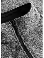 Promodoro 7700 Pánska pracovná pletená fleecová bunda 40.7700 heather graphite Promodoro 7700 Pánska pracovná pletená fleecová bunda 40.7700 heather graphite