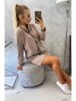 Béžové vázané šaty Béžové vázané šaty