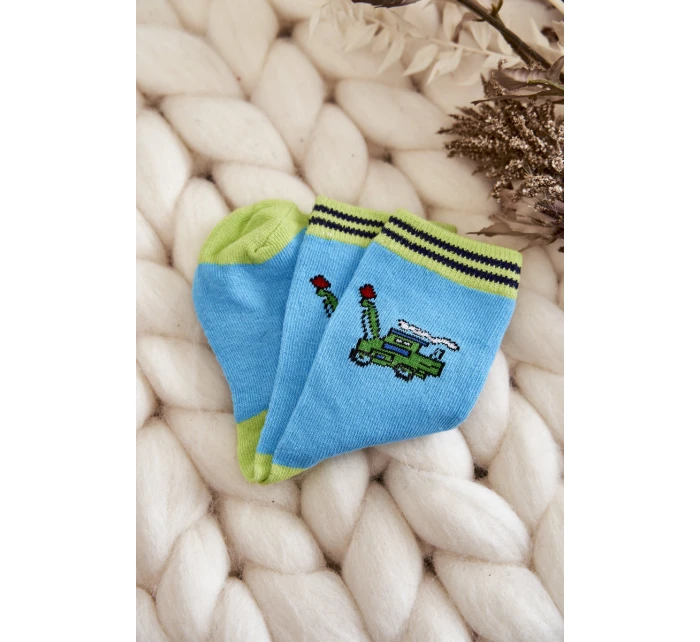 Dziecięce Bawełniane Skarpetki Z Wzorami 5-Pak Multikolor