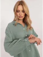 Košeľa D70032M11066D3 pistáciová