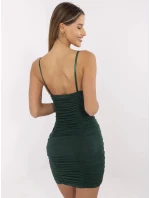 Šaty DHJ SK 13925.11P tmavo zelená