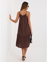 Šaty IR SK 6816.16P tmavohnedé