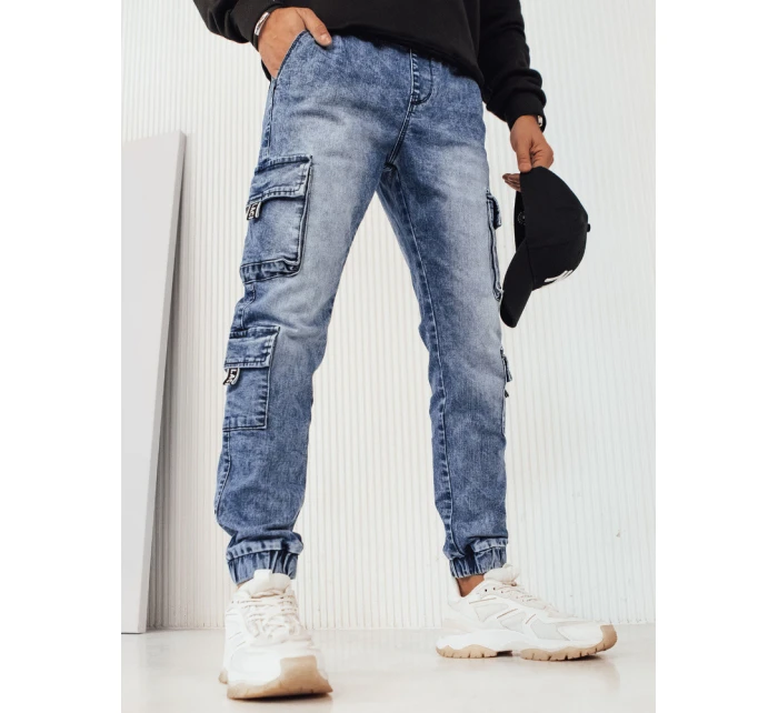 Pánske bojové nohavice modré FashionStreet UX4229 Pánske bojové nohavice modré FashionStreet UX4229