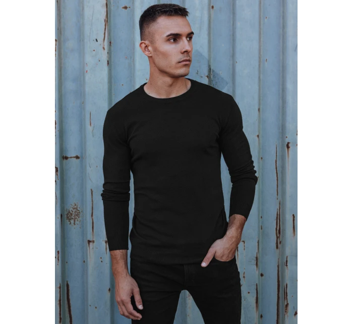 Pánsky klasický čierny sveter FashionStreet WX2226