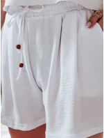 Dámske látkové šortky SUMMER TRIP white Dstreet SY0438