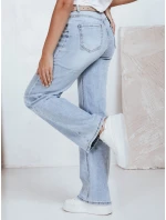 Dámské džíny s vysokým pasem a širokými nohavicemi světle modré Dstreet model 21992635 - FashionStreet