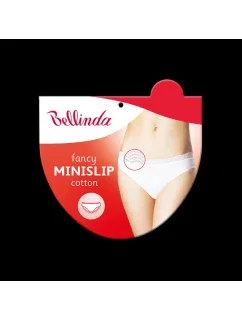 Dámske nohavičky s čipkou FANCY COTTON Minislip - Bellinda - čierna