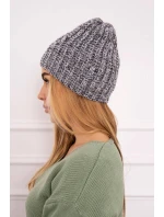 Veselá fleecová čiapka K225 sivá+grafitová Veselá fleecová čiapka K225 sivá+grafitová