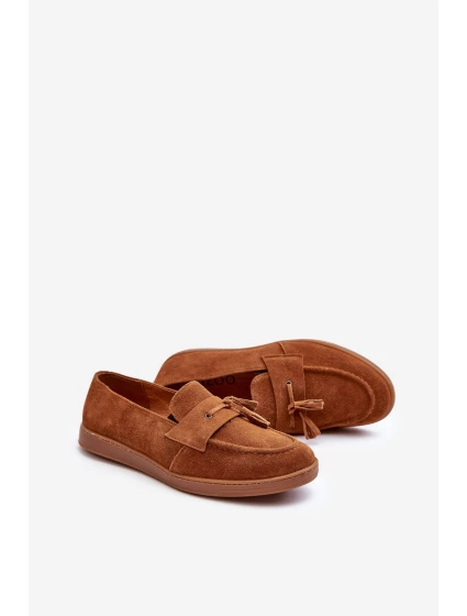 Mužské semišové polobotky  hnědé model 21641472 - Zazoo
