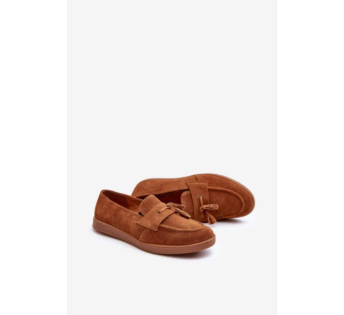 Mužské semišové polobotky  hnědé model 21641472 - Zazoo