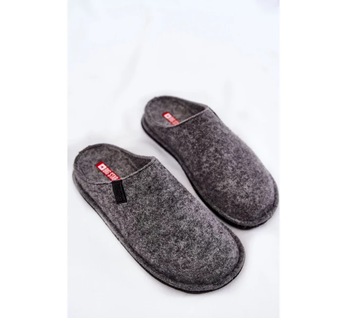 Klasické dámské pantofle Big Star KK276014 Šedé Klasické dámské pantofle Big Star KK276014 Šedé