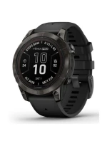 Garmin Fenix 7 Pro 47 mm Sapphire Solar Carbon Gray DLC Titanium s čiernym remienkom
