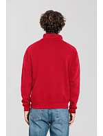 Iconic Premium Zip Neck Sweat Těžká mikina s 1/4 zipem model 22459634 red - Fruit of the Loom